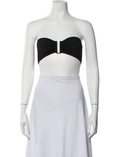 Pre-owned Eres Strapless Crop Top In Neutrals