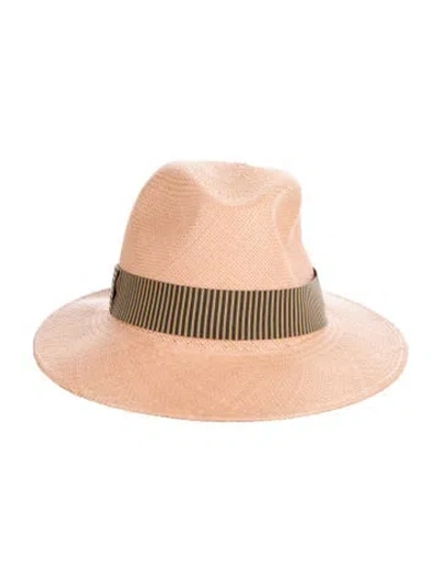 Pre-owned Eres Straw Panama Hat In Neutrals