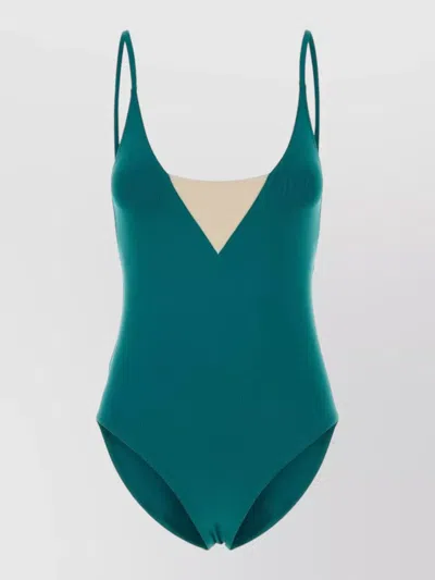 Eres Stretch Nylon Entrevue Swimsuit Low Back In Blue