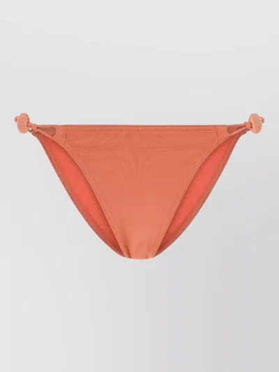 Eres Stretch Nylon Farrah Low Rise Bikini Bottom In Orange