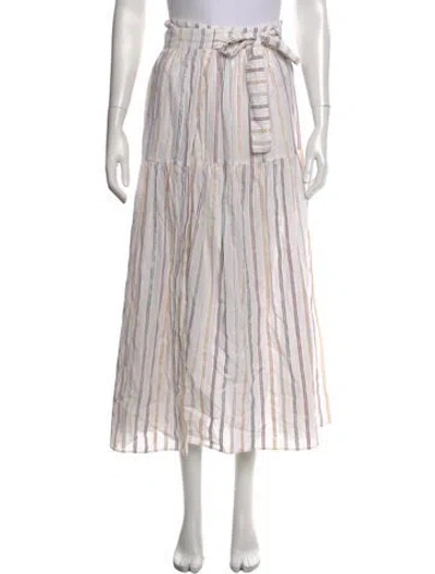 Pre-owned Eres Striped Long Skirt In Multicolor