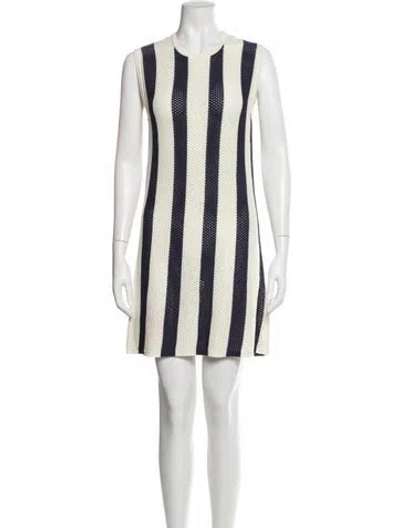 Pre-owned Eres Striped Mini Dress In Multi