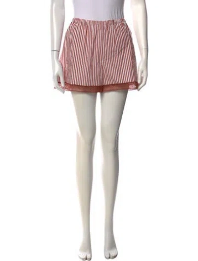 Pre-owned Eres Striped Mini Shorts In Multi