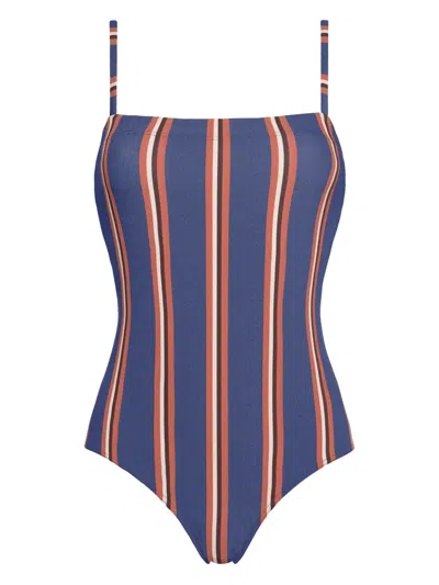 Eres Striped Swimsuit In Blue