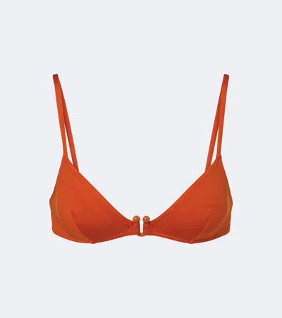 Eres Stylish Bikini Top In Orange