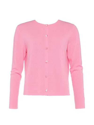 Eres Sucrerie Pointelle-knit Cardigan In Pink