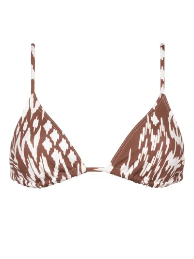 Eres Sun Triangle Bikini Top In Brown