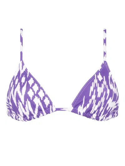 Eres Sun Triangle Bikini Top In Purple