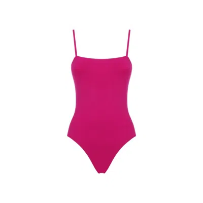 Eres Sunset Aquarelle One-piece Swimsuit In Pink
