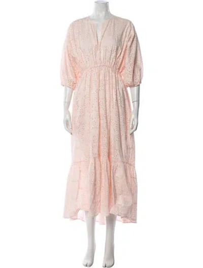 Pre-owned Eres Supima Cotton Midi Length Dress In Pink