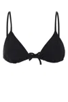 Eres Black Stretch Nylon Mouna Bikini Top