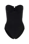 Eres Women Black Stretch Nylon Blend Scintillant Swimsuit