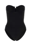Eres Women Black Stretch Nylon Blend Scintillant Swimsuit