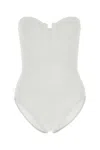 Eres Stretch Nylon Swimsuit Cassiopee In White