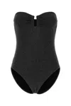 Eres Women Black Stretch Nylon Blend Scintillant Swimsuit