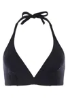 Eres Cubisme Triangle Bikini Top In Blue