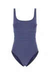 Eres High-cut Leg Sleeveless Swimsuit In Blue
