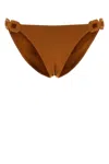 Eres Women Caramel Stretch Nylon Abordage Bikini Bottom In Brown