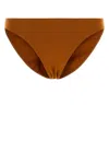 Eres Caramel Stretch Nylon Fripon Bikini Bottom In Brown