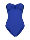Eres Cassiopee Strapless U-hardware One-piece Swimsuit In Blue