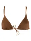 Eres Mouna Triangle-cup Bikini Top In Caramelo