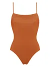 Eres Aquarelle One-piece Swimsuit In Ecorce