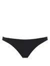 Eres Fripon Black Bikini Bottoms With Low Waist In Tech Fabric Stretch Woman In Black