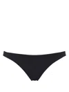 Eres Fripon Black Bikini Bottoms With Low Waist In Tech Fabric Stretch Woman In Black