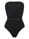 Eres Majorette Tie-waist Bustier Swimsuit In Ultra Caramelo