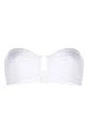 Eres Bandeau Top Ruched Detailing In White