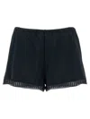 Eres Sylvie Graphic Lace-trim Short In Black