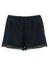 Eres Sylvie Graphic Lace-trim Short In Black