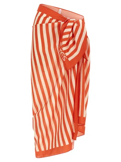 Eres Symbiose Sarong Skirt In Orange