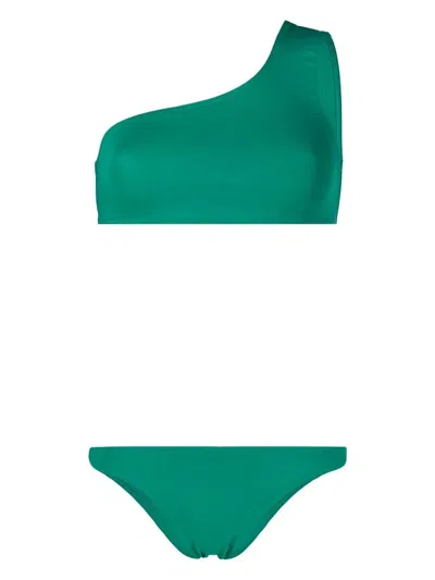 Eres Symbole One-shoulder Bikini In 绿色
