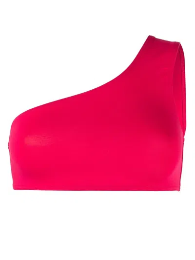 Eres Symbole One-shoulder Bikini Top In Grenadine