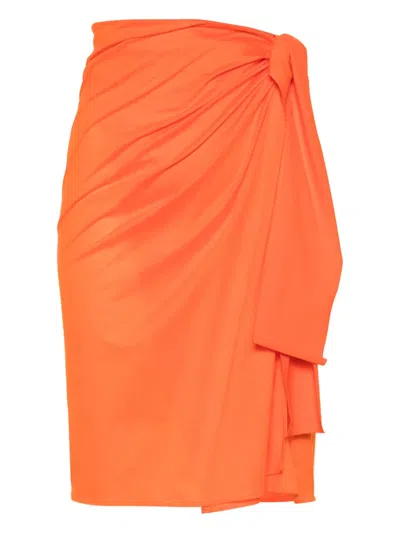 Eres Tanagra Cotton Sarong In Orange
