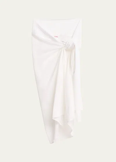 Eres Tanagra Sarong With Belt In Blanc