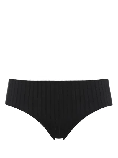 Eres Terra Ribbed Bikini Bottoms In Black