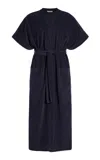 Eres Thalasso Cotton Terry Robe In Blue