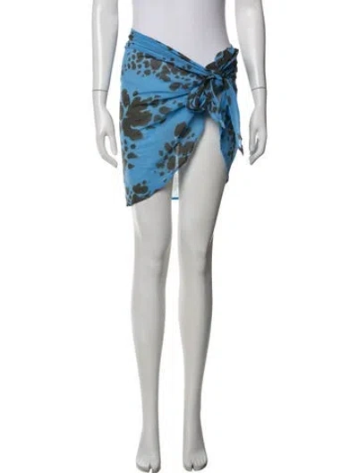 Pre-owned Eres Tie-dye Print Cover-up In Blue