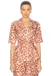 Eres Tlemeda Pajama Top In Fauve Acajou
