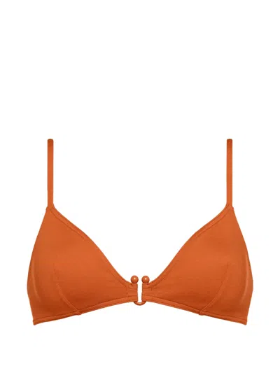 Eres Triangle Bikini Top In Orange