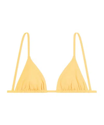 Eres Les Essentiels Mouna Triangle Bikini Top In Yellow