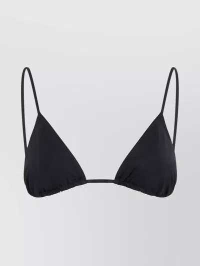Eres Triangle Bra Bikini Top With Adjustable Straps In Black