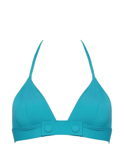 Eres Triangle-cup Bikini Top In Blue