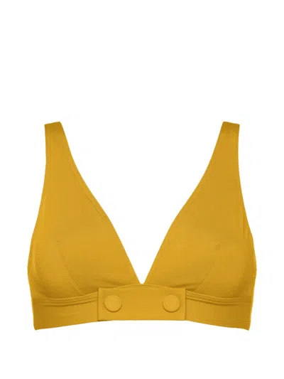 Eres Triangle-cup Bikini Top In Gold