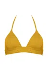 Eres Triangle-cup Bikini Top In Yellow