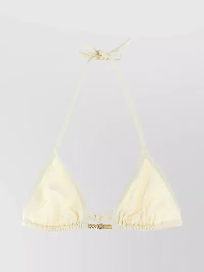 Eres Triangle Halter Neck Bikini Top With Ruched Detailing
