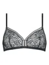 Eres Triangle-shape Lace Bra In Black