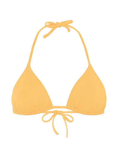 Eres Triangle Tie Bikini Top In Yellow